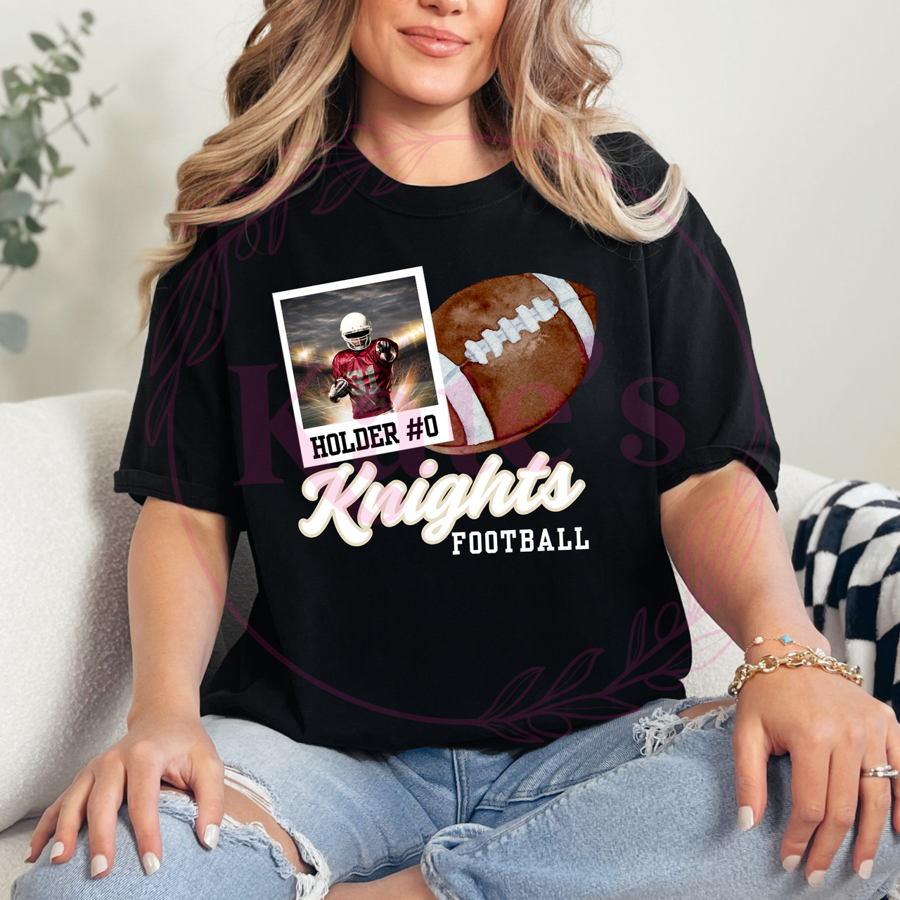 Custom Football Polaroid Shirt