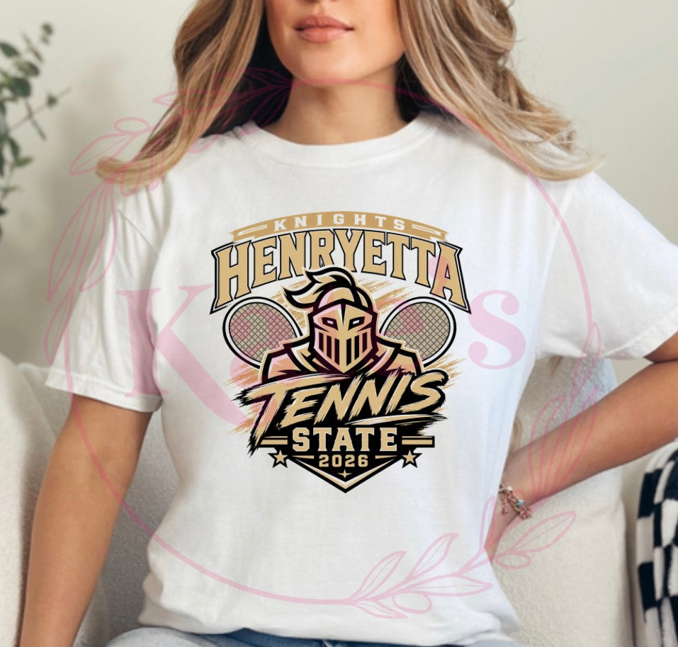 Henryetta Knights State Tennis 2026 T-Shirts