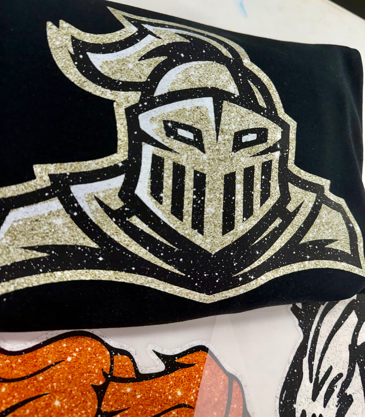 Faux Glitter Mascot Shirts