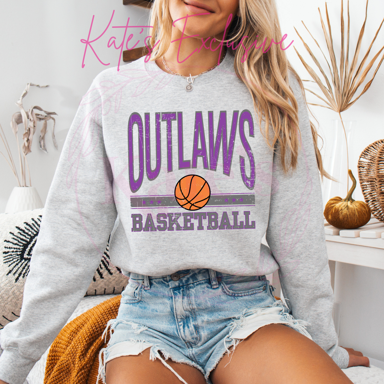 Weleetka Outlaws Vintage Basketball Shirt