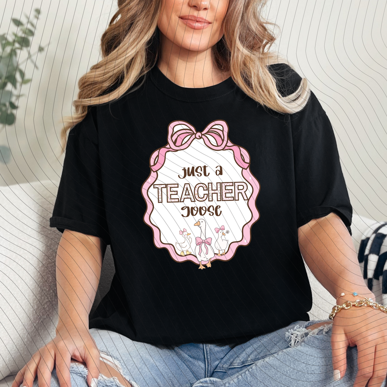 Just A Teacher Goose T-Shirt *Back to School Sale*