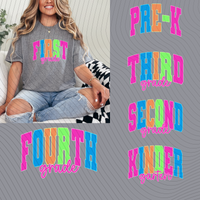 BRIGHT Grade Level T-Shirt *Back to School Sale*