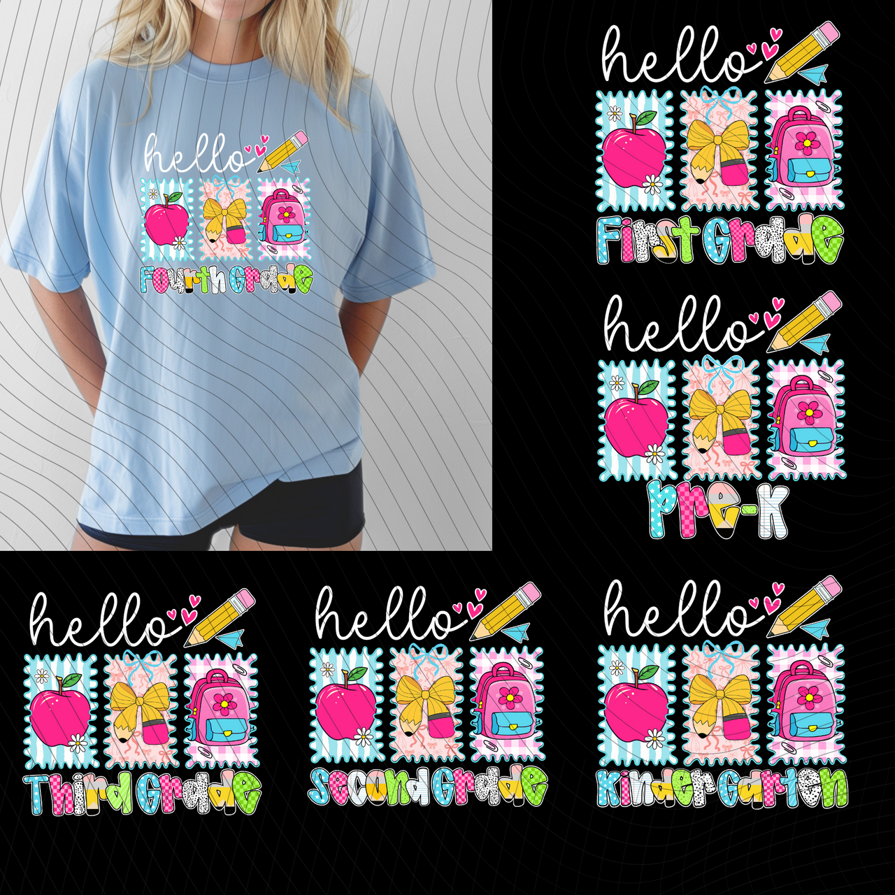Hello Grade Level T-Shirt *Back to School Sale*
