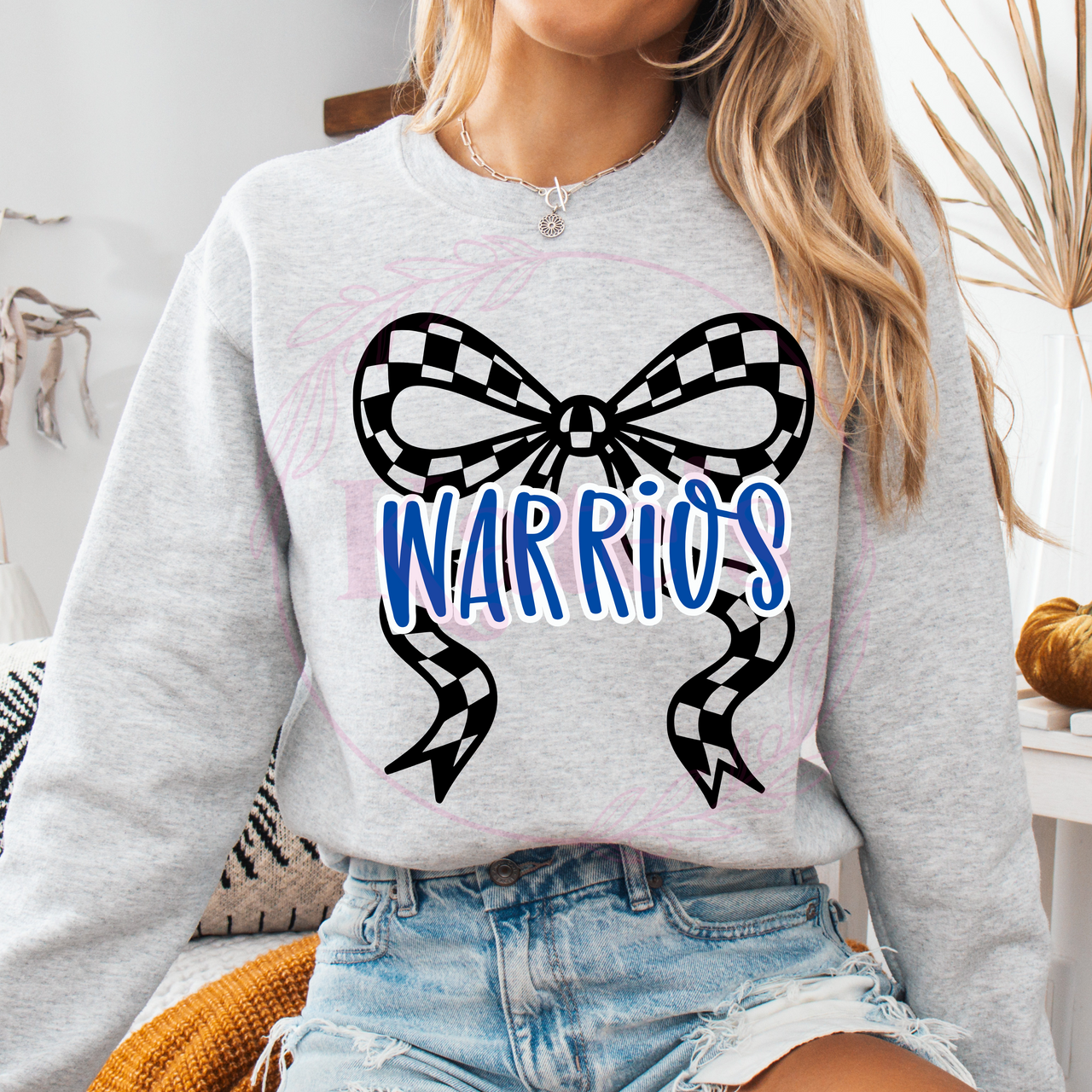 Coquette Checkered Bow Mascot Shirts