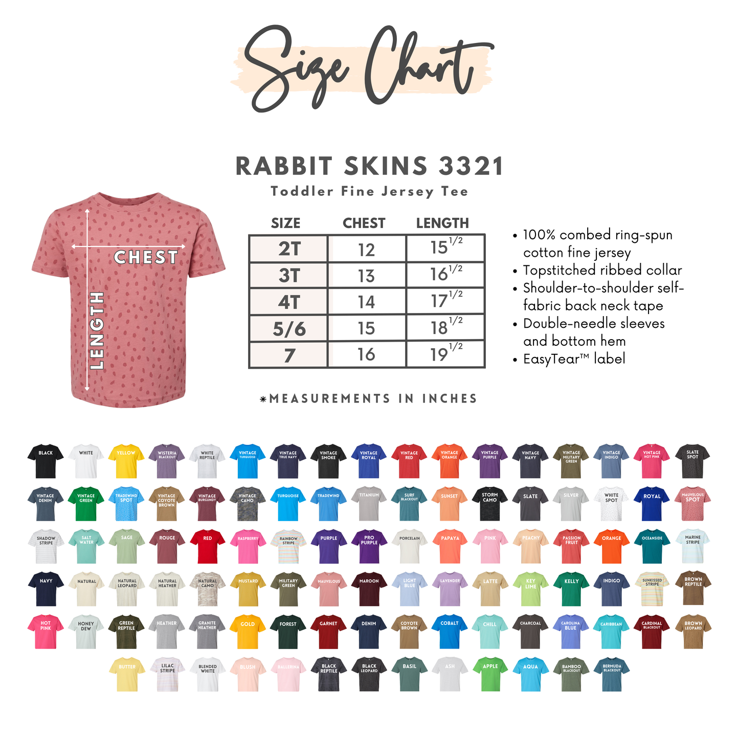 Upload Your Own Design - Rabbit Skins 3321 (Toddler) Wholesale