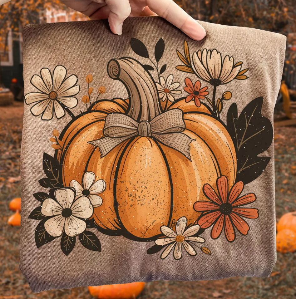 Floral Pumpkin Shirt