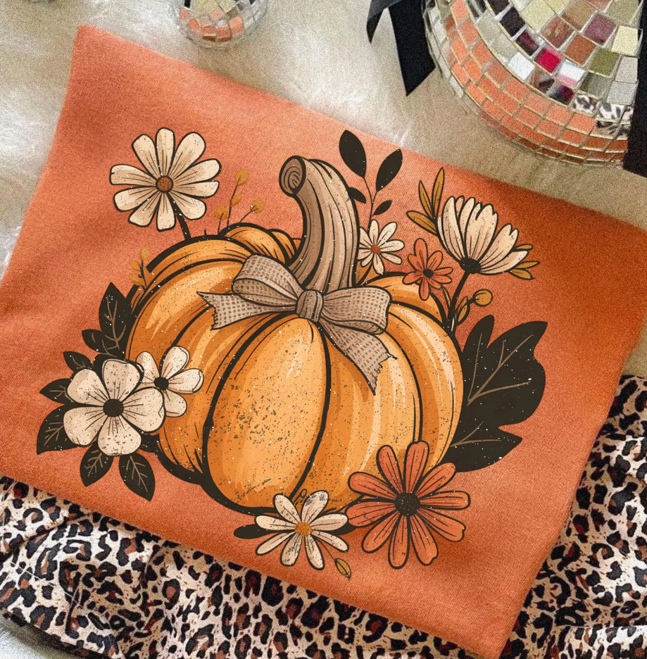 Floral Pumpkin Shirt