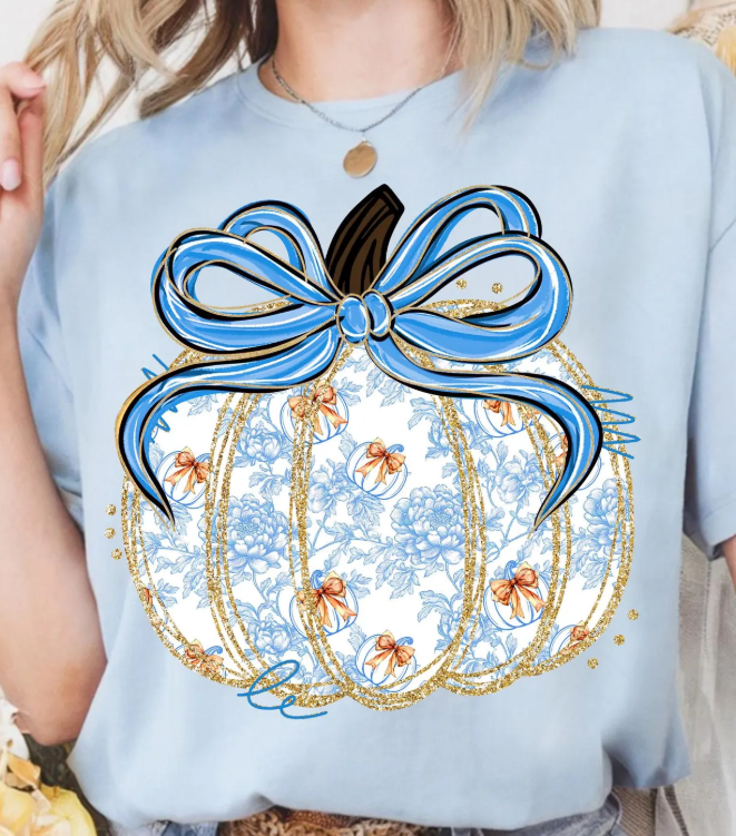 Coquette Blue Pumpkin Grand Millennial Shirt