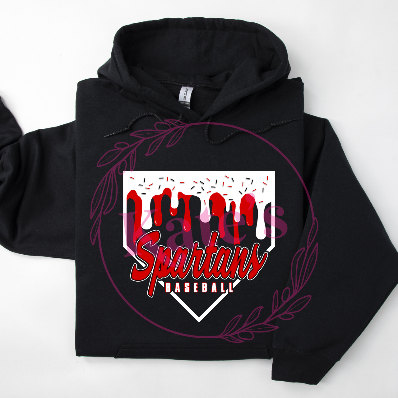 Spartans Homeplate Drip Shirts