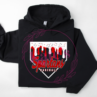 Spartans Homeplate Drip Shirts