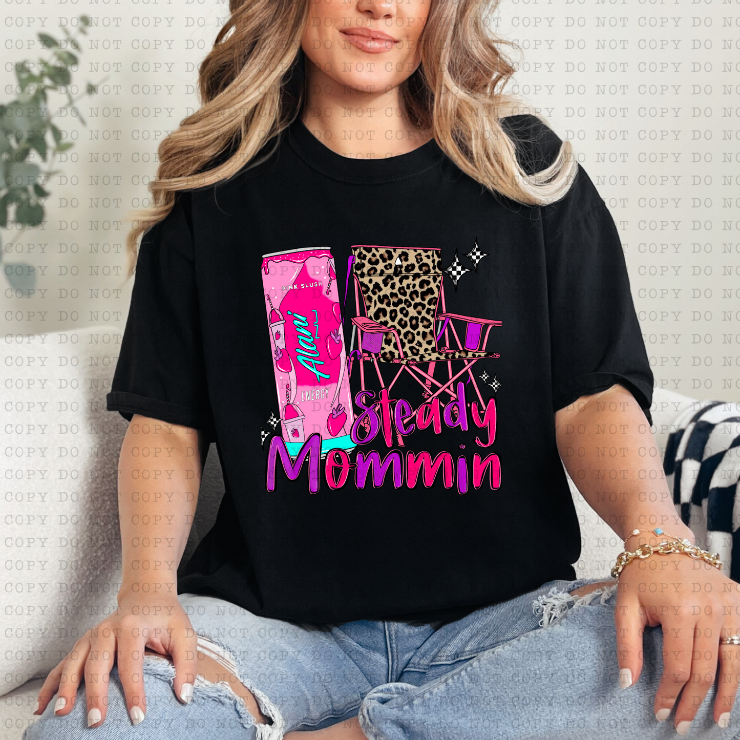 Steady Mommin' Cheetah T-Shirt