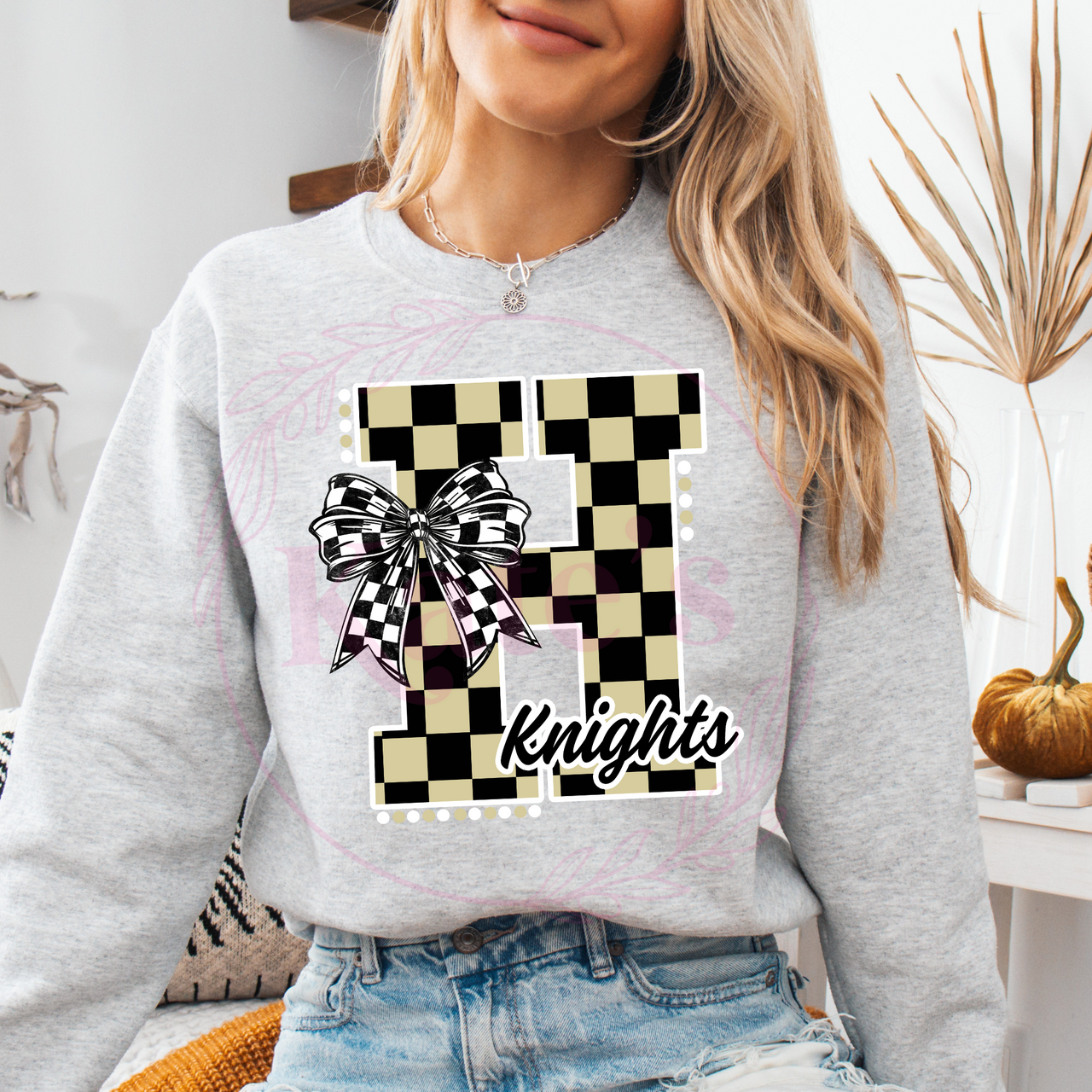 H Knights Checkered Spirit Shirt