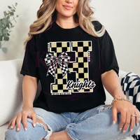 H Knights Checkered Spirit Shirt