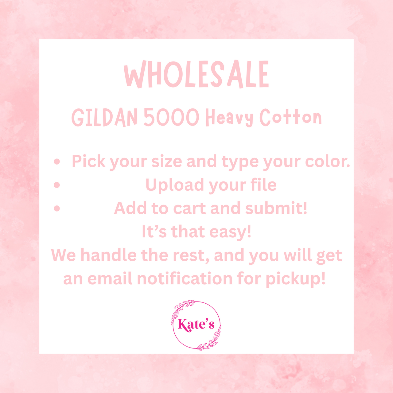 Upload Your Own Design - Gildan Heavy Cotton Wholesale