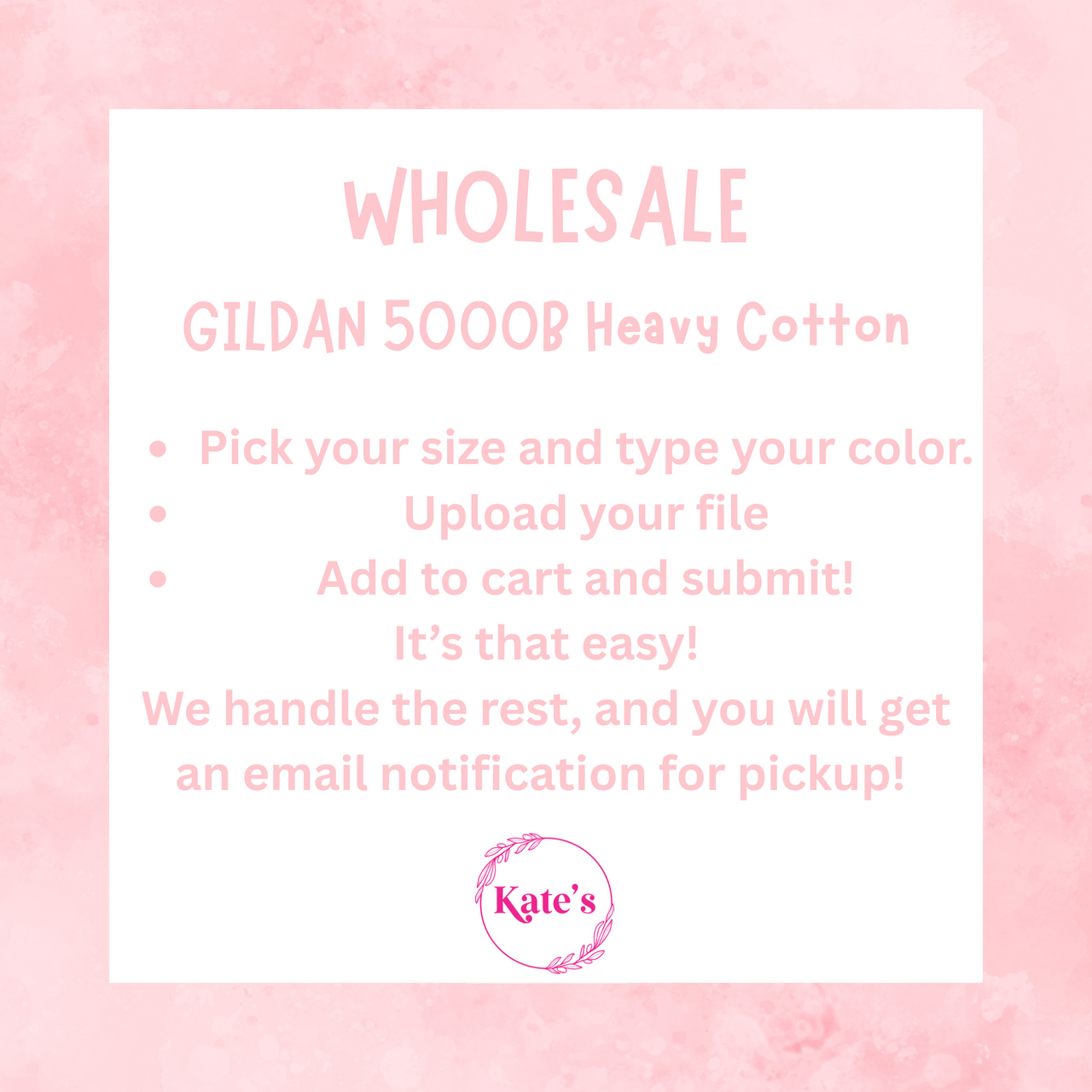 Upload Your Own Design - Gildan Heavy Cotton 5000B (YOUTH) Wholesale