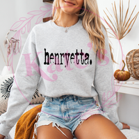 Henryetta Typography Shirt