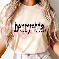 Henryetta Typography Shirt