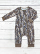 Baby Dark Camo Zip Sleeper