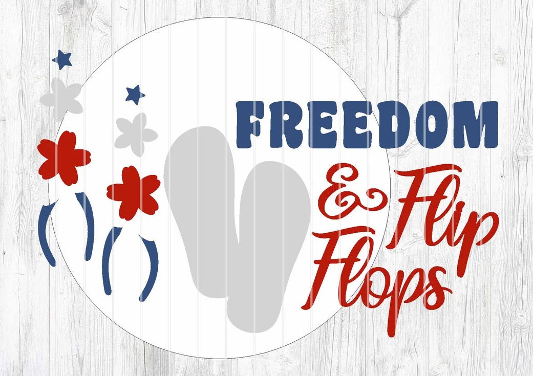 Freedom & Flip Flops Door Hanger DiY
