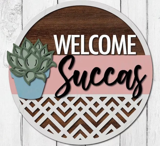 Welcome Succas Door Hanger DiY