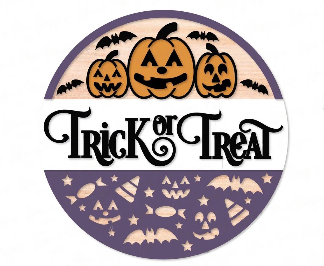 Trick or Treat Door Hanger DiY