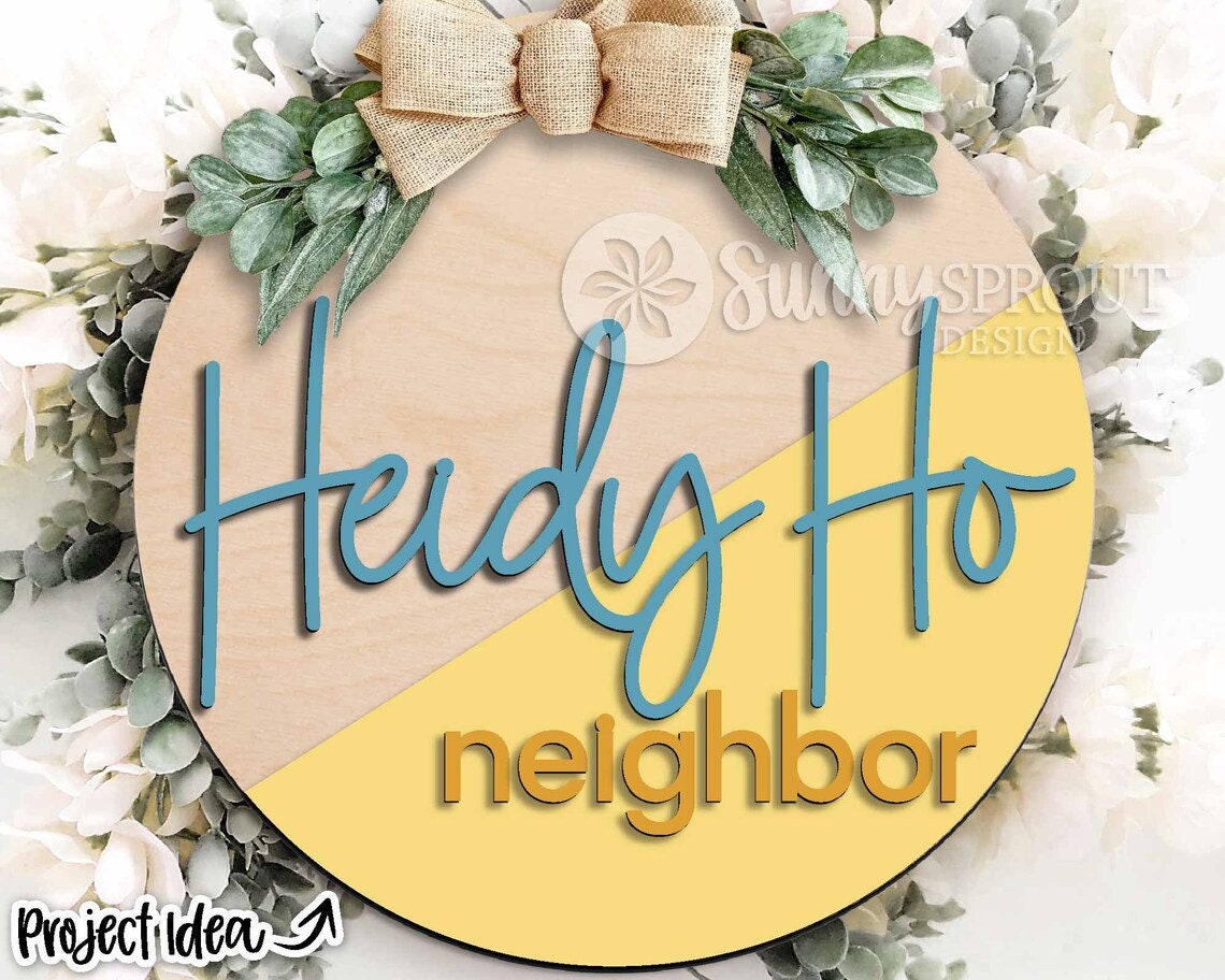 Heidy Ho Neighbor Door Hanger DiY