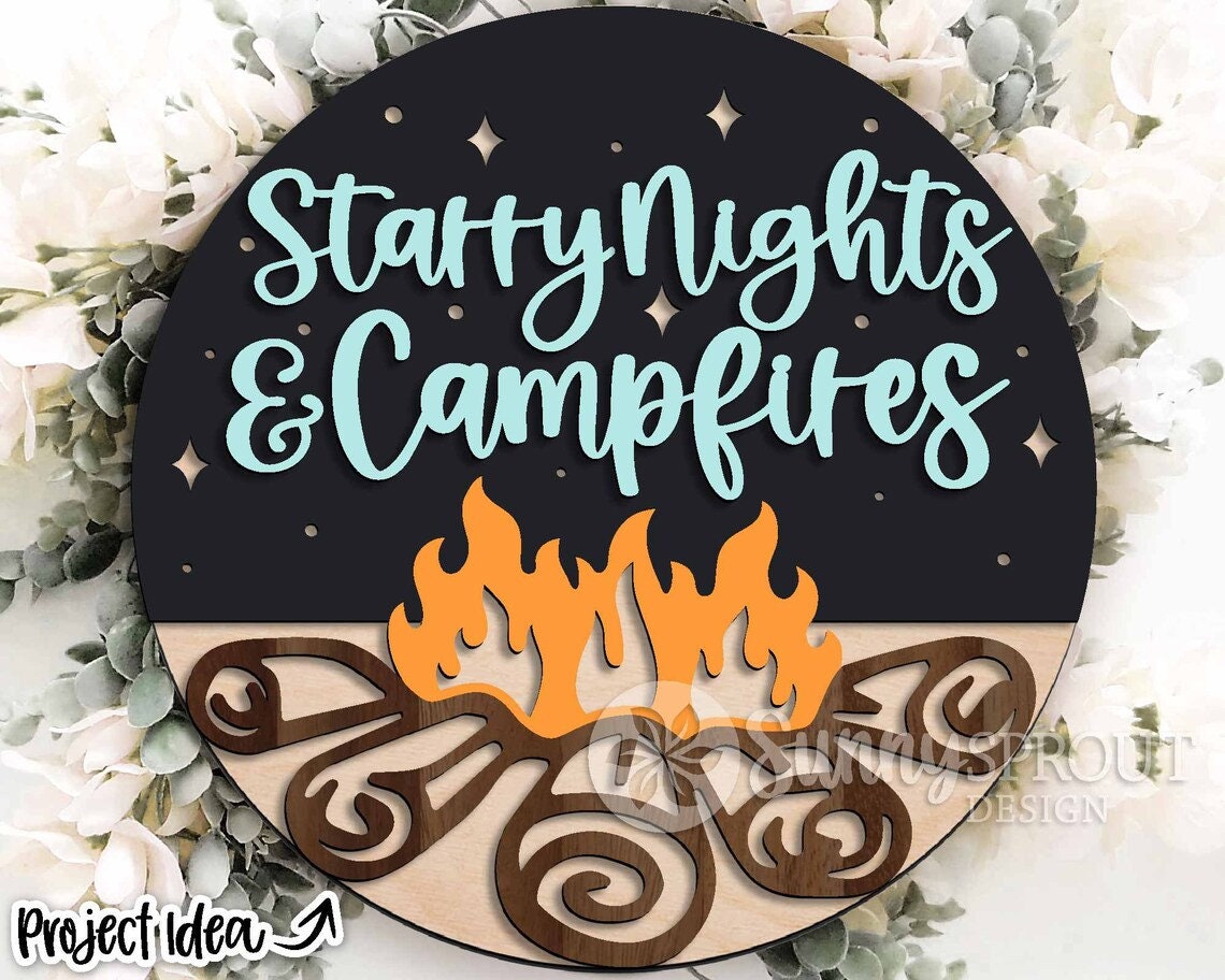 Starry Nights & Campfires Door Hanger DiY