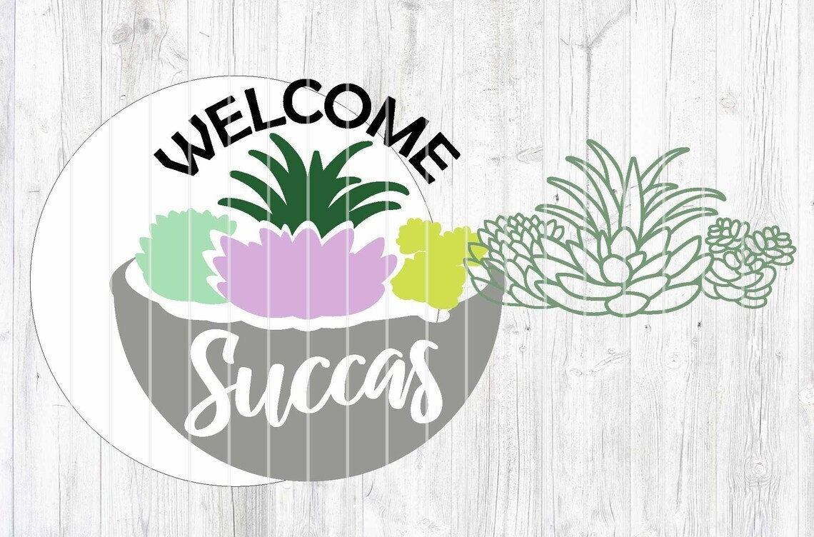 Welcome Succas #2 Door Hanger DiY
