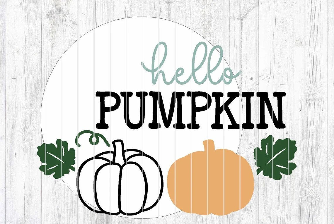 Hello Pumpkin Door Hanger DiY