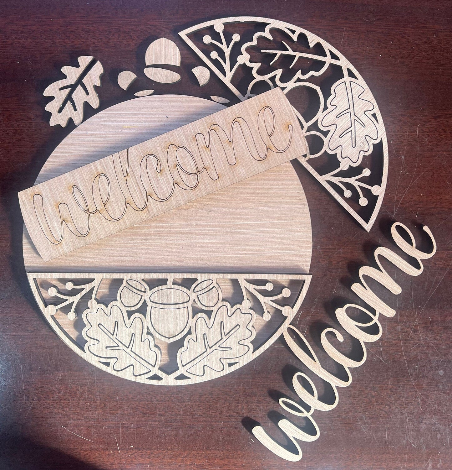 Acorn Welcome Door Hanger DiY