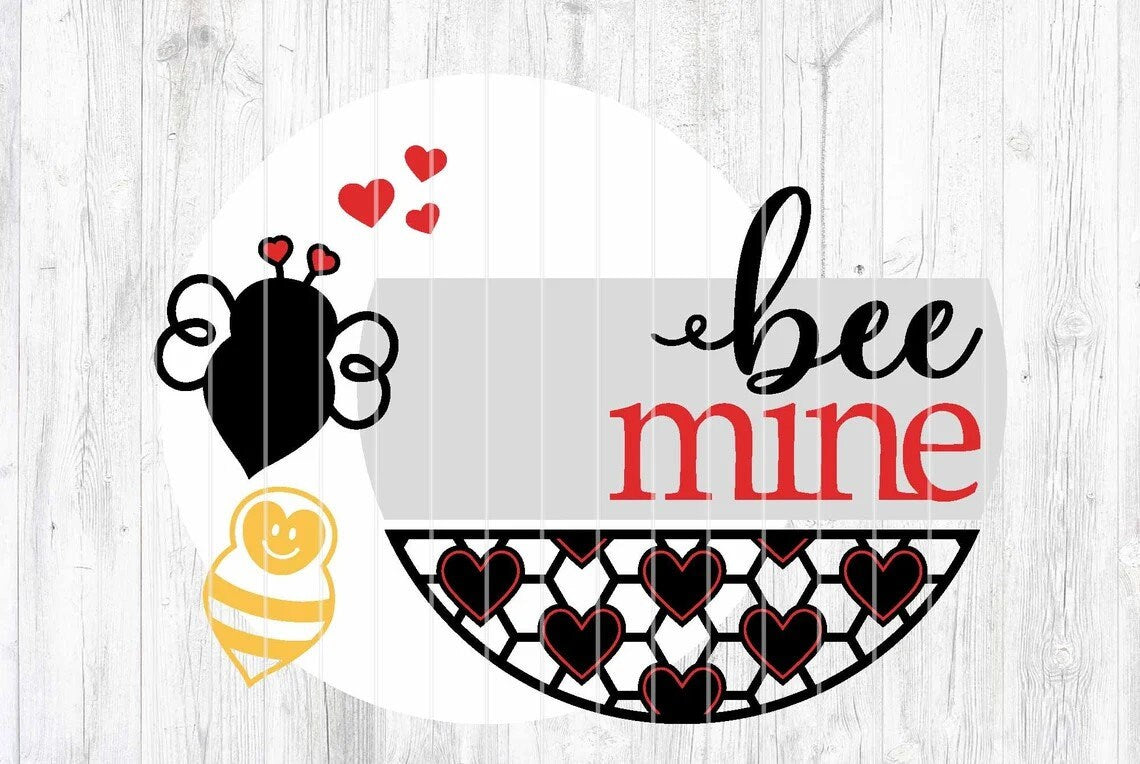 Bee Mine Valentines Door Hanger DiY