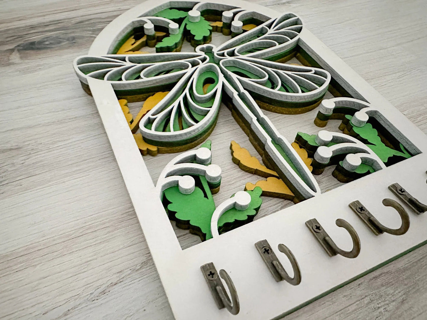 Multilayer Dragonfly Key Holder