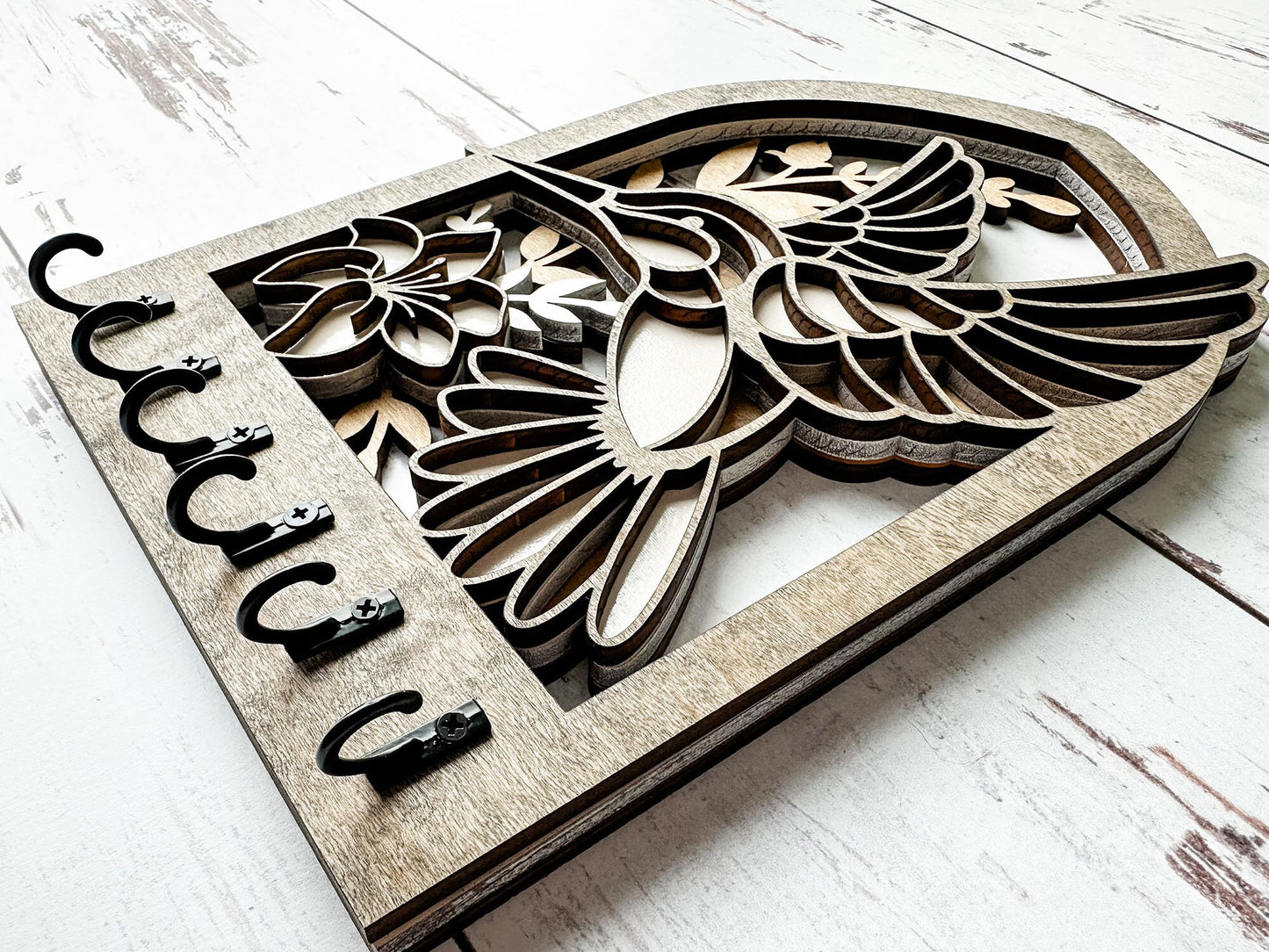 Multilayer Hummingbird Key Holder