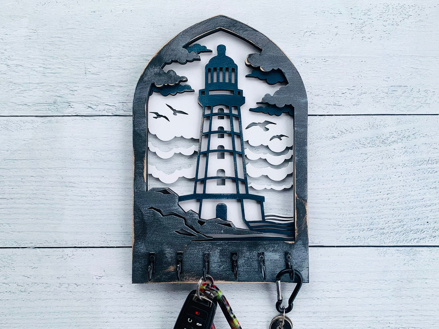 Multilayer Lighthouse Key Holder