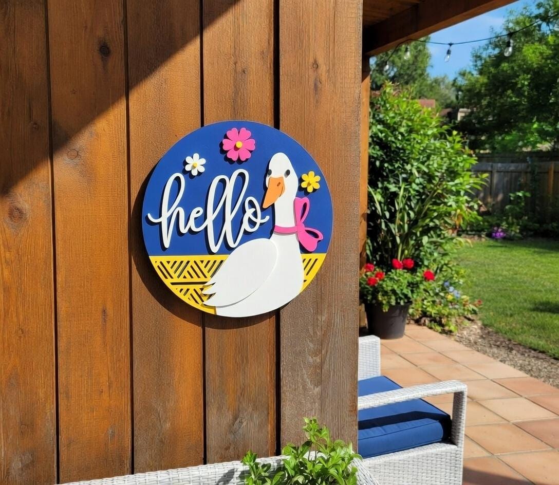Hello Goose Sunshine Door Hanger DIY