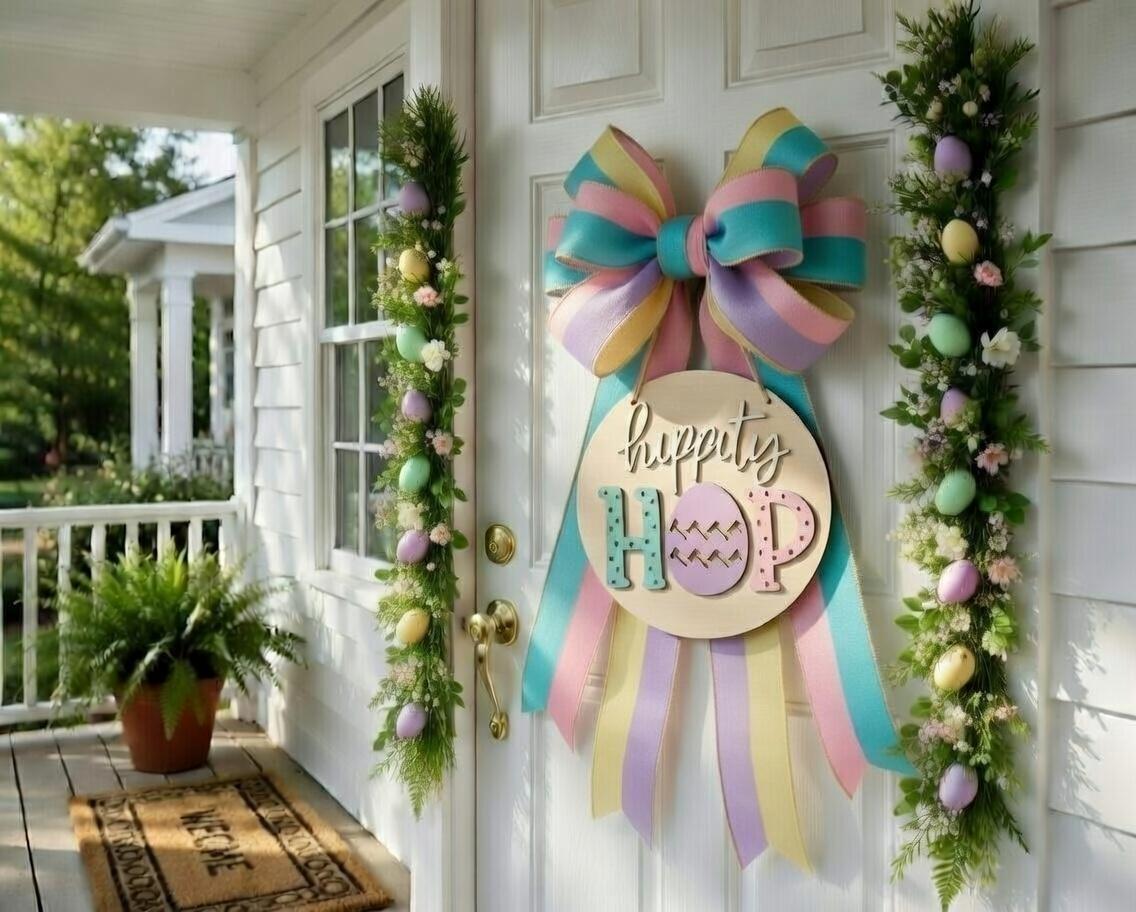 Hippity Hop Easter Door Hanger DiY