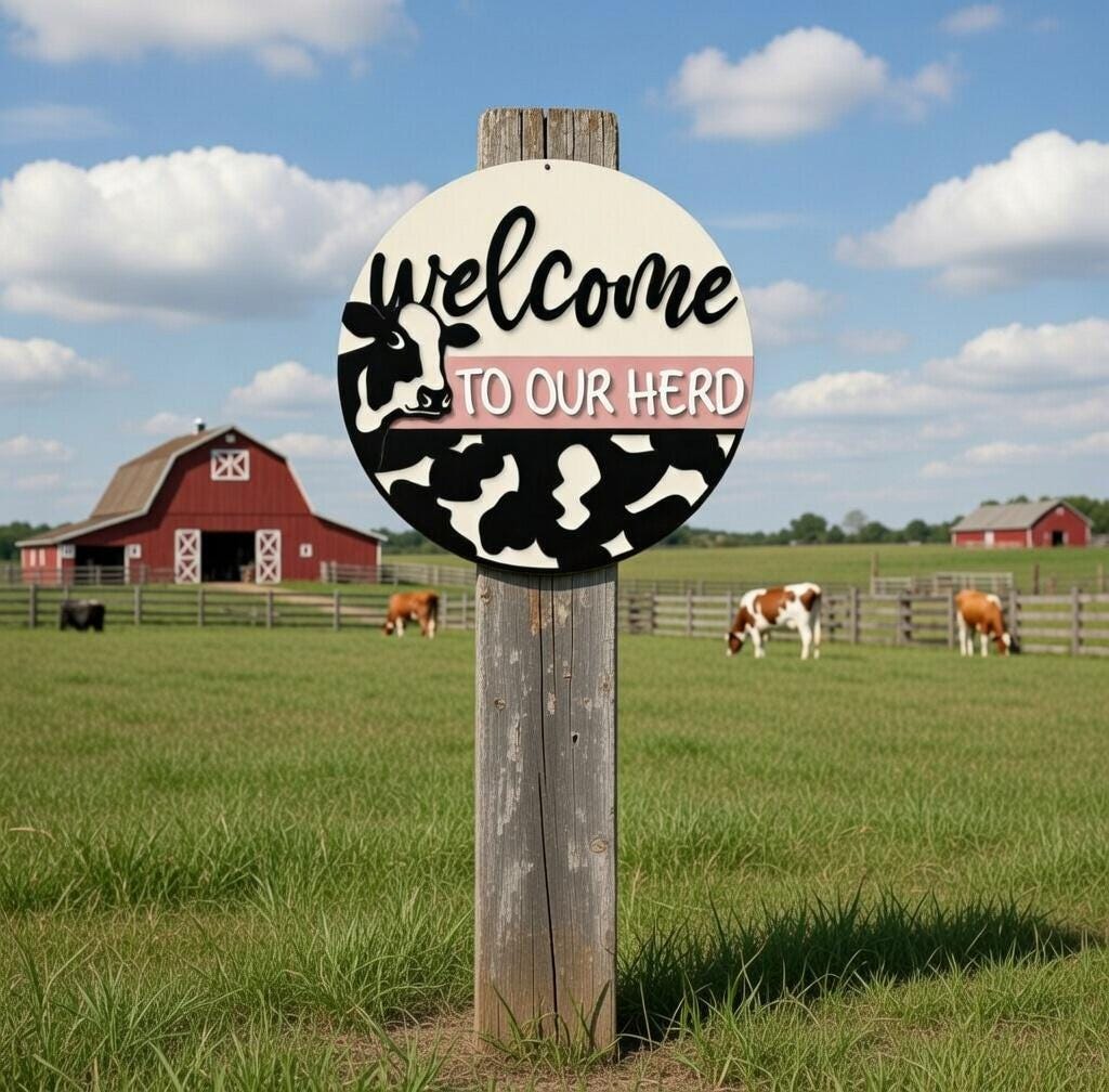 Animal- Welcome to our Herd Door Hanger DIY