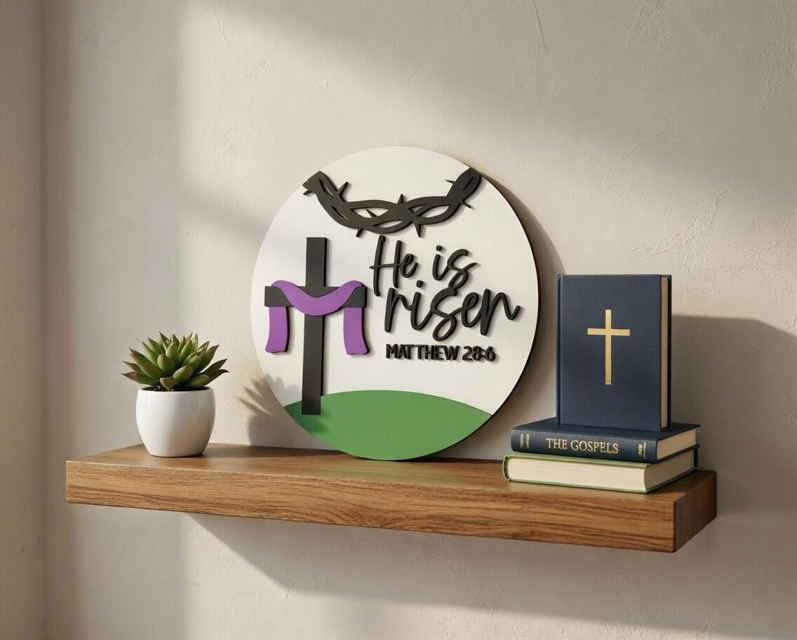 He is Risen-Thorns Door Hanger DiY