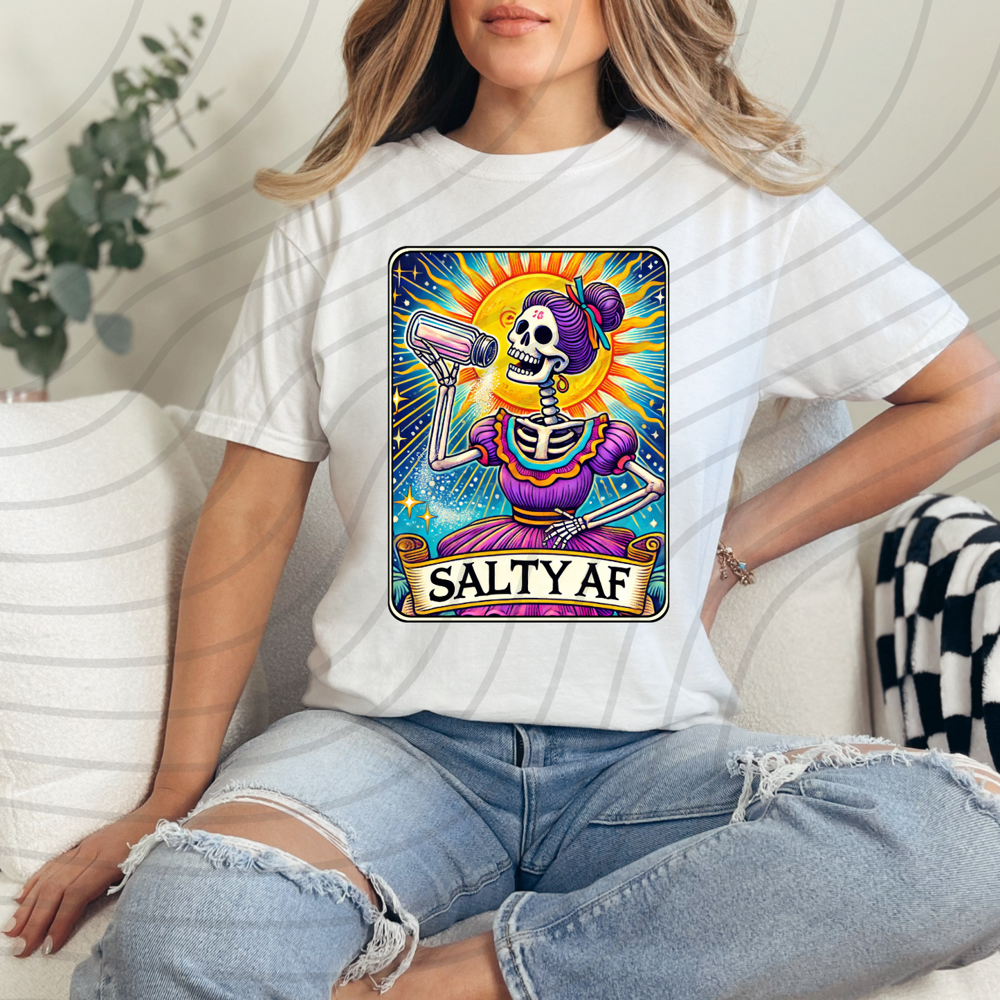 The Salty AF Tarot Direct-To-Film Transfer