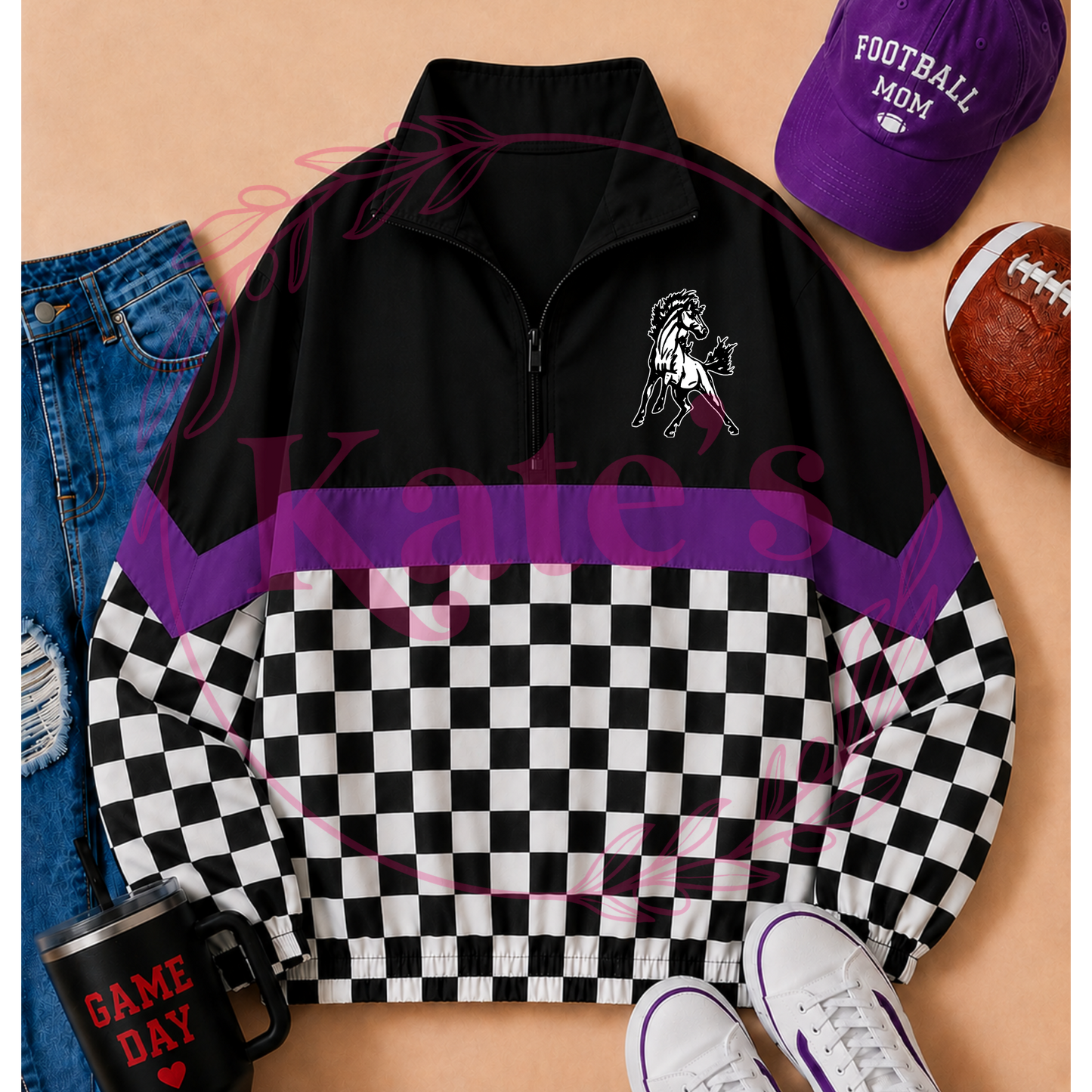 Checkered Mascot Scuba Pullover