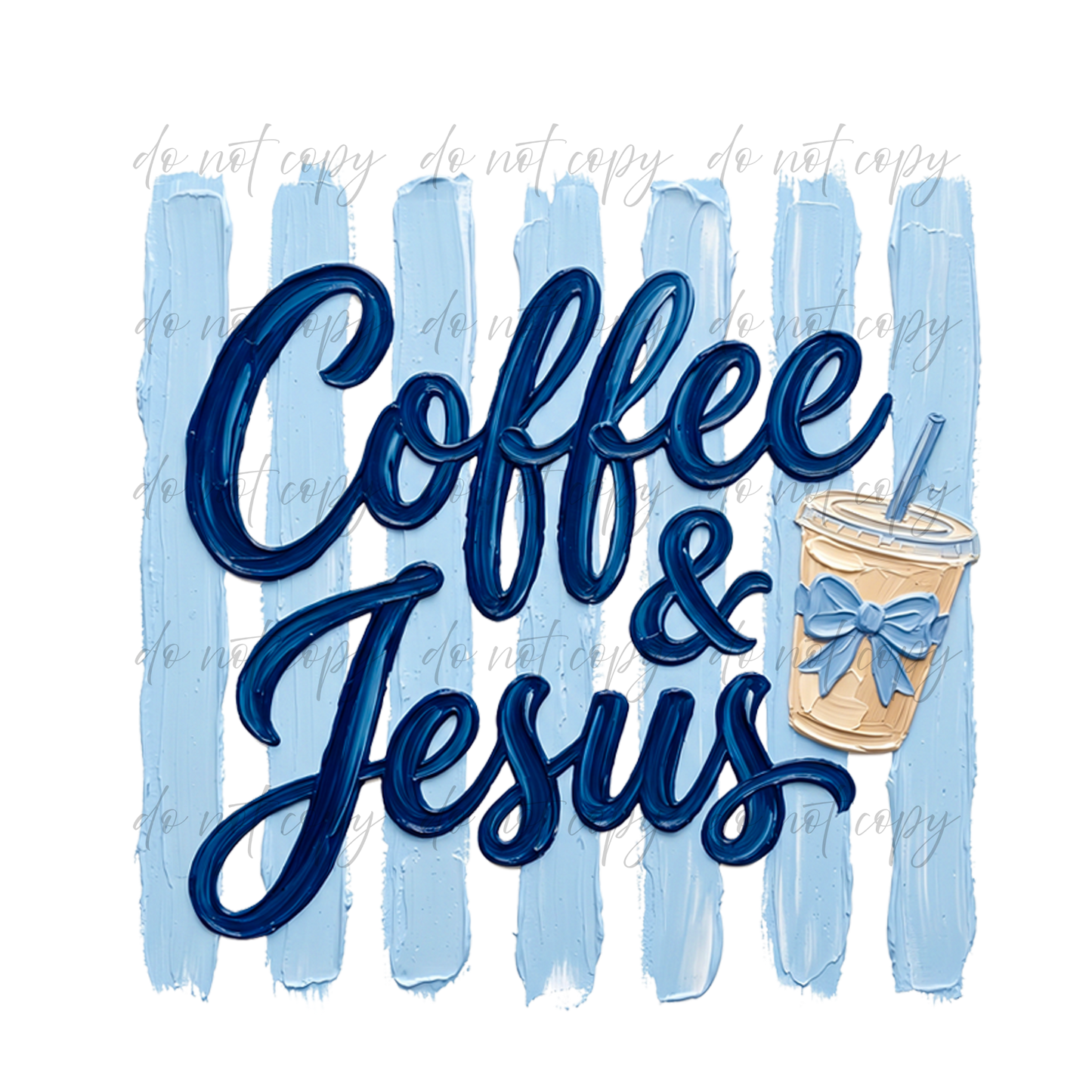 Coffee & Jesus - 9 Color Direct-To-Film Transfer