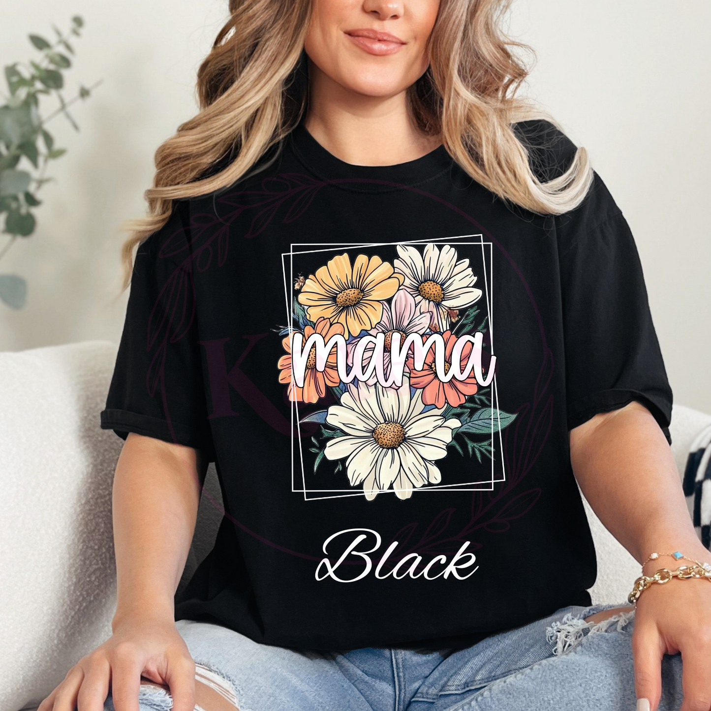 Floral Mama Comfort Colors T-Shirt
