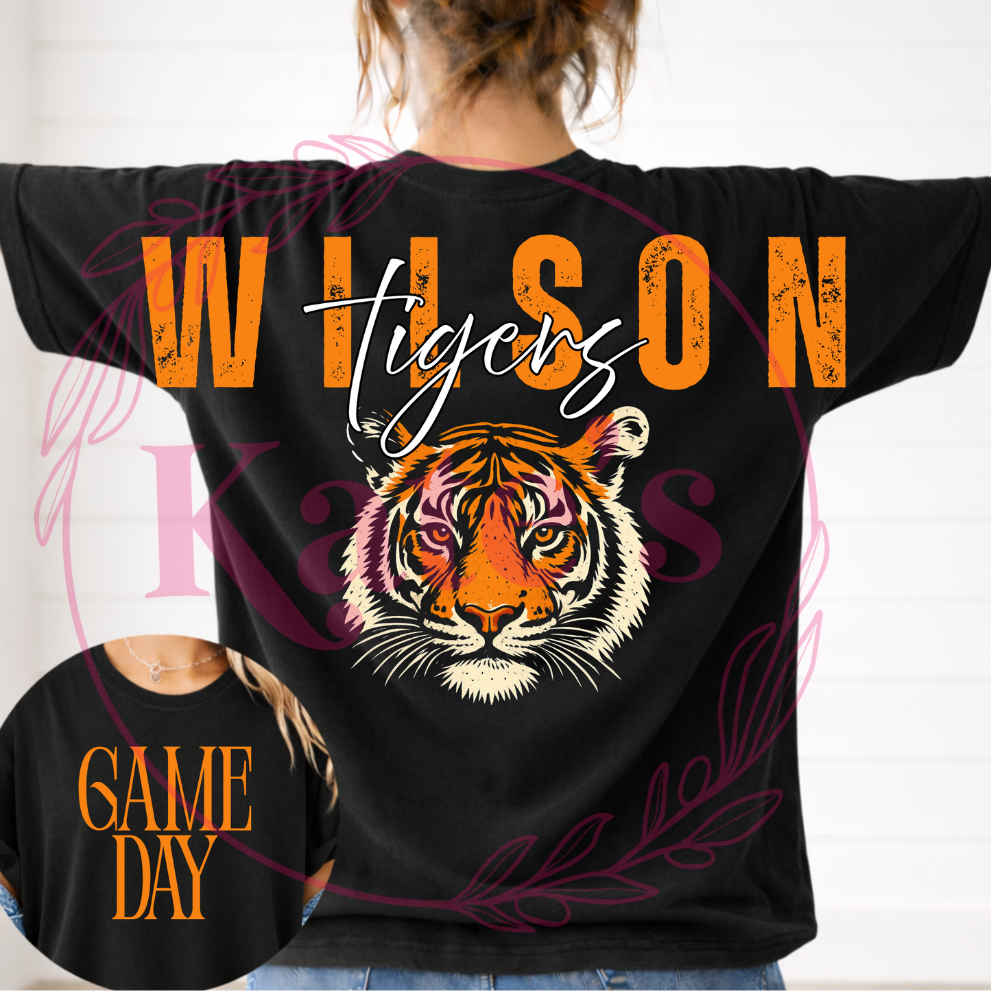 Custom Mascot Front and Back T-Shirt