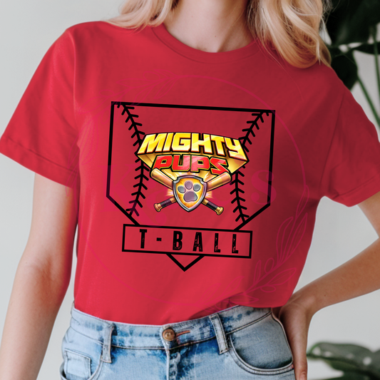 Mighty Pups Homeplate Shirts