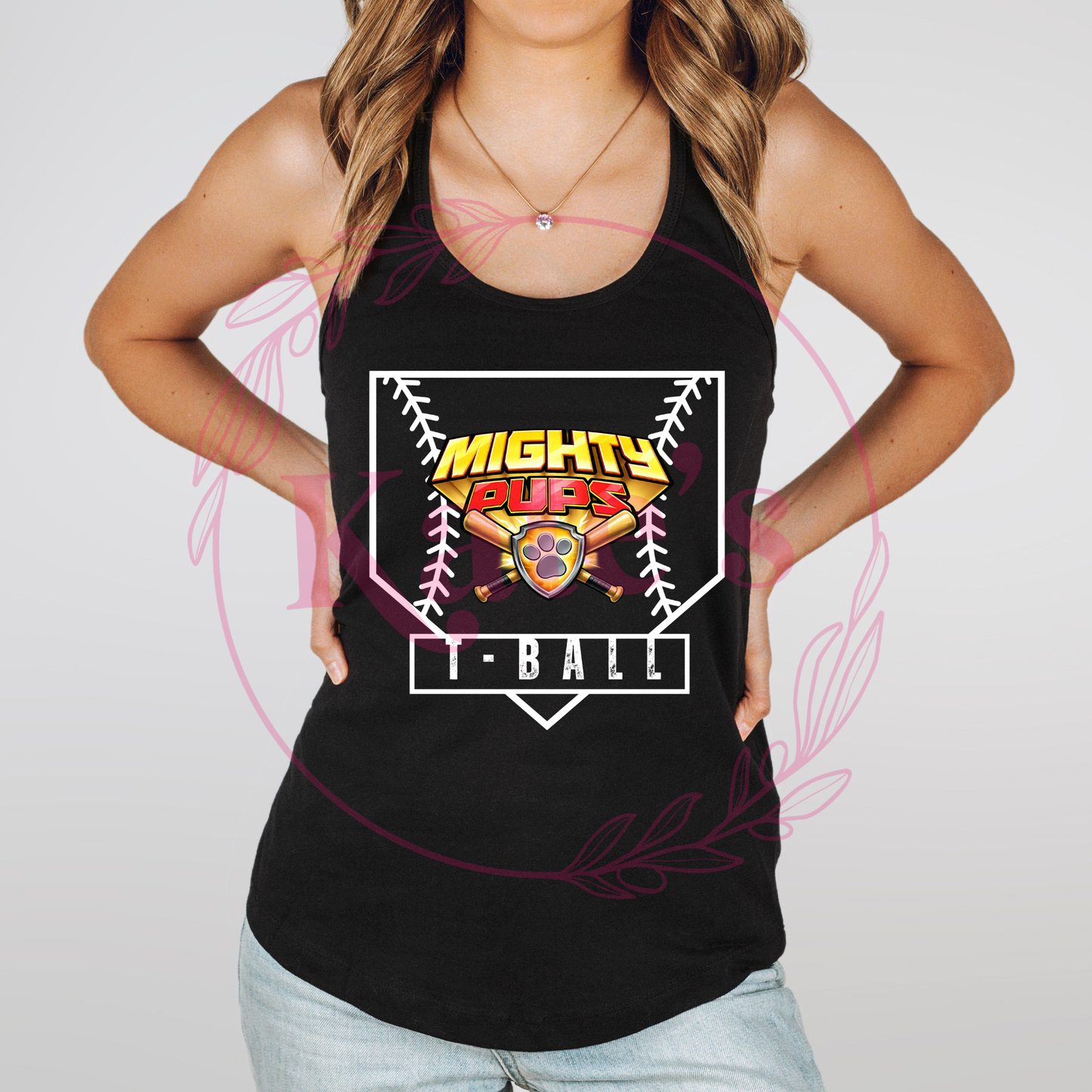 Mighty Pups Homeplate Tank Top