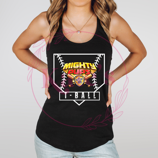 Mighty Pups Homeplate Tank Top