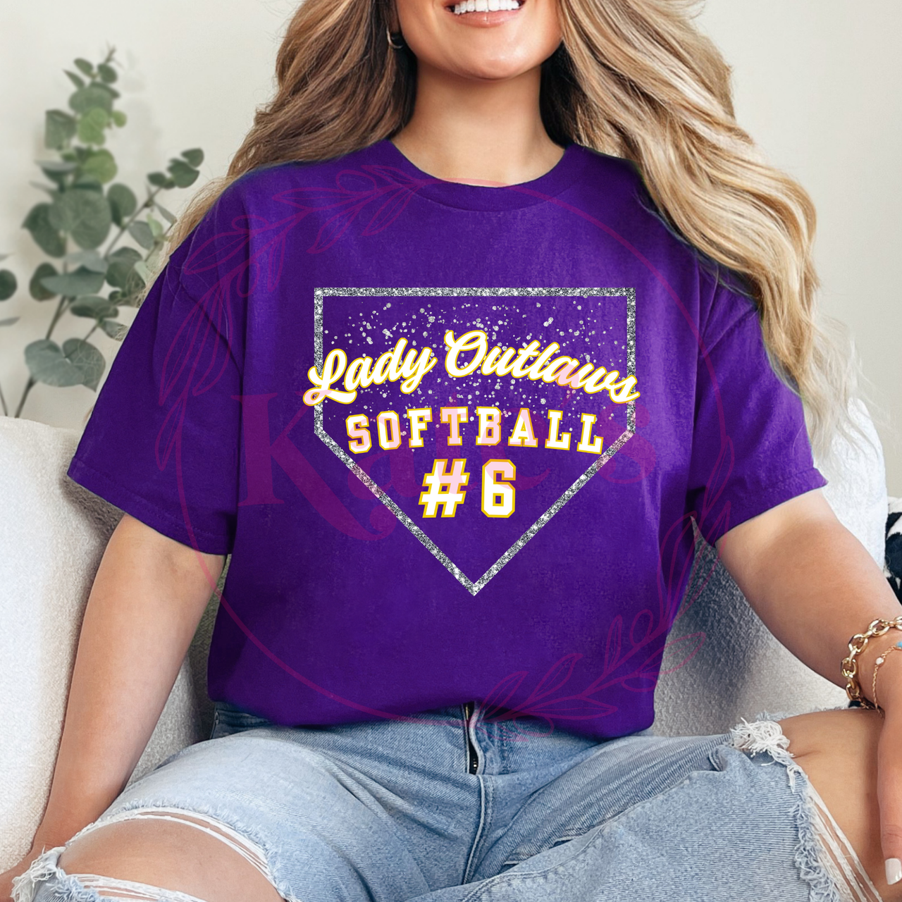 Lady Outlaws Glitter Diamond Shirt