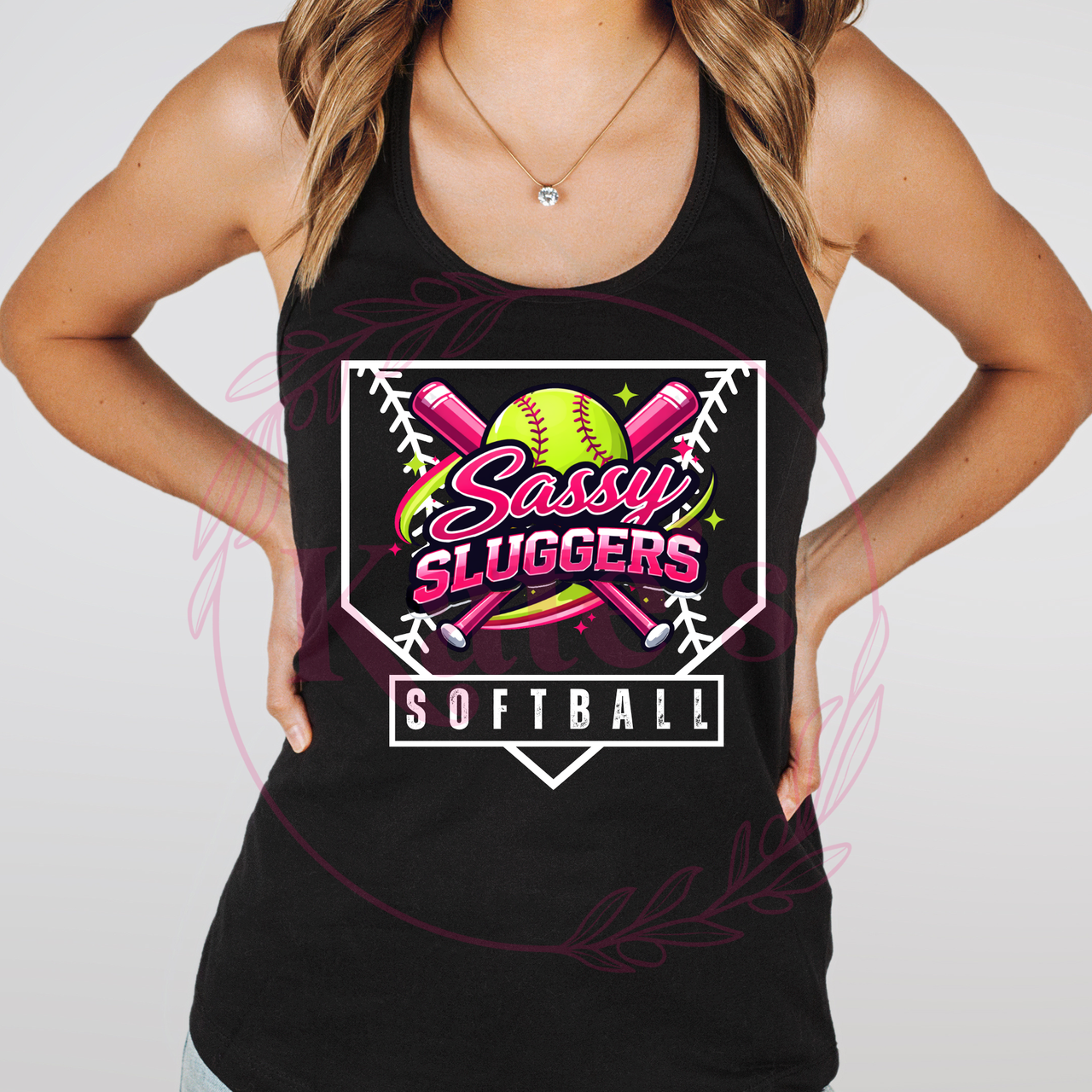 Sassy Sluggers Homeplate Tank Top