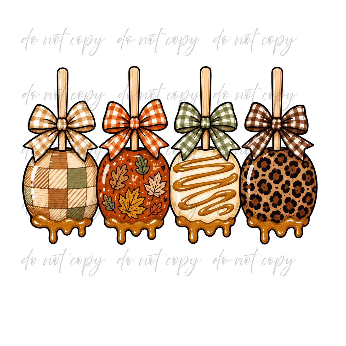 Carmel Apples - 9 Color Direct-To-Film Transfer