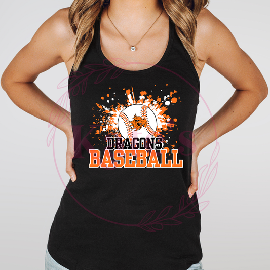 Dragons Splatter Tank Top